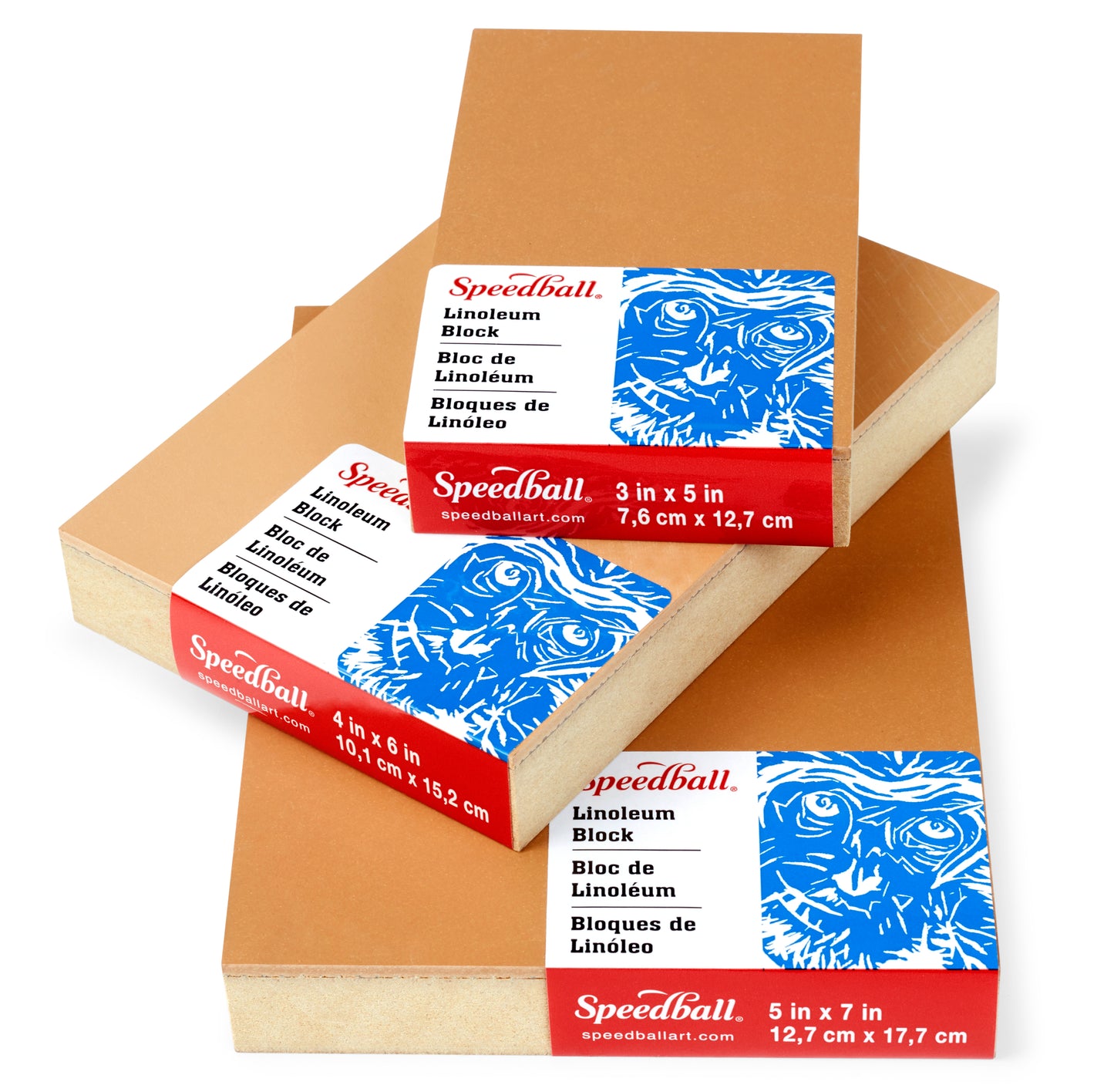 Linoleum Block Smokey Tan 4 Inch X 6 Inch