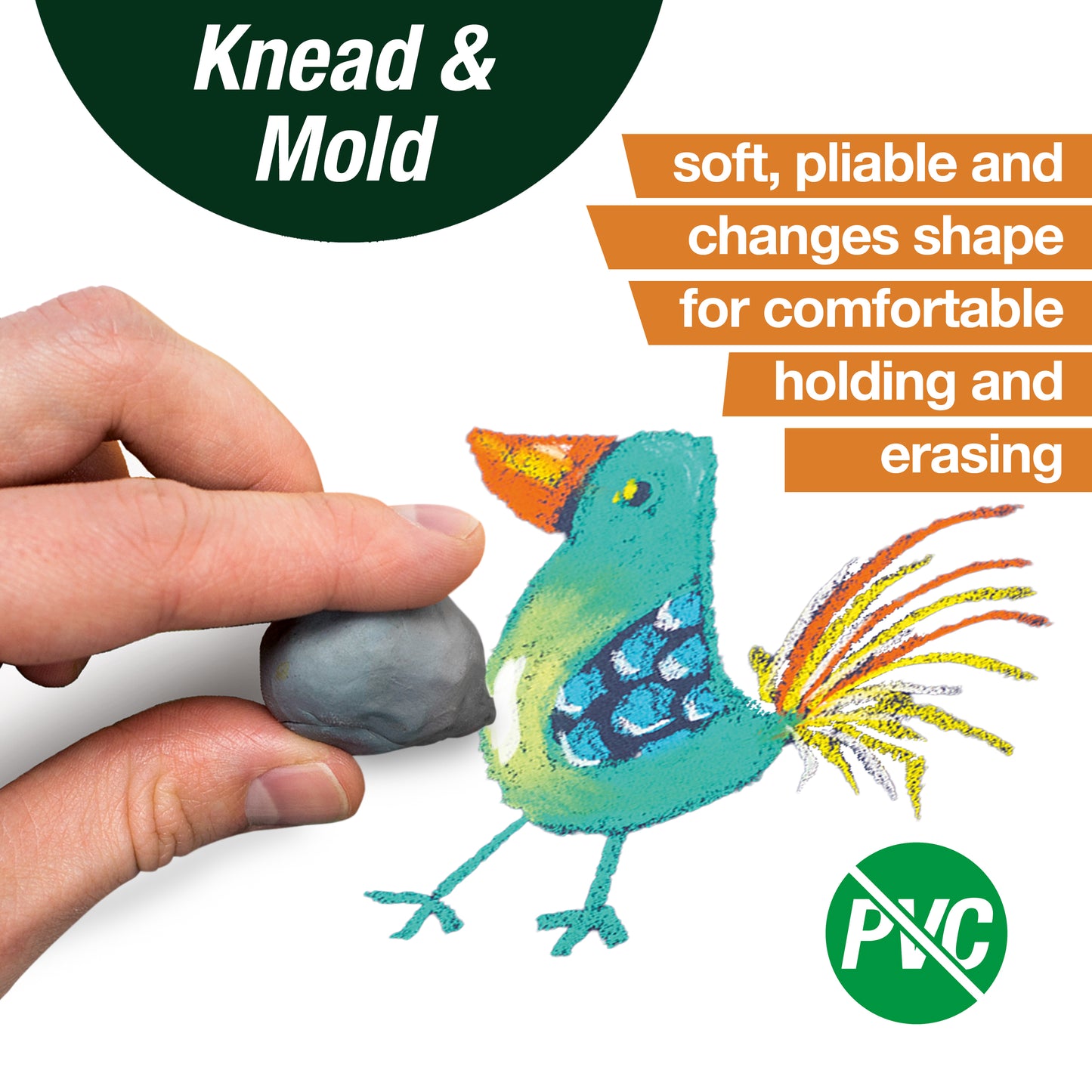 Kneadable Eraser Colors