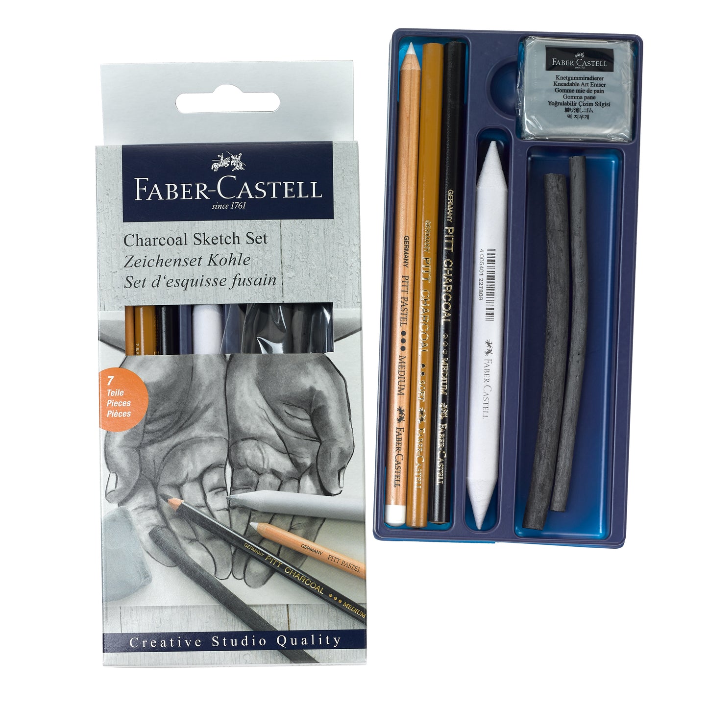7ct Charcoal Sketch Set