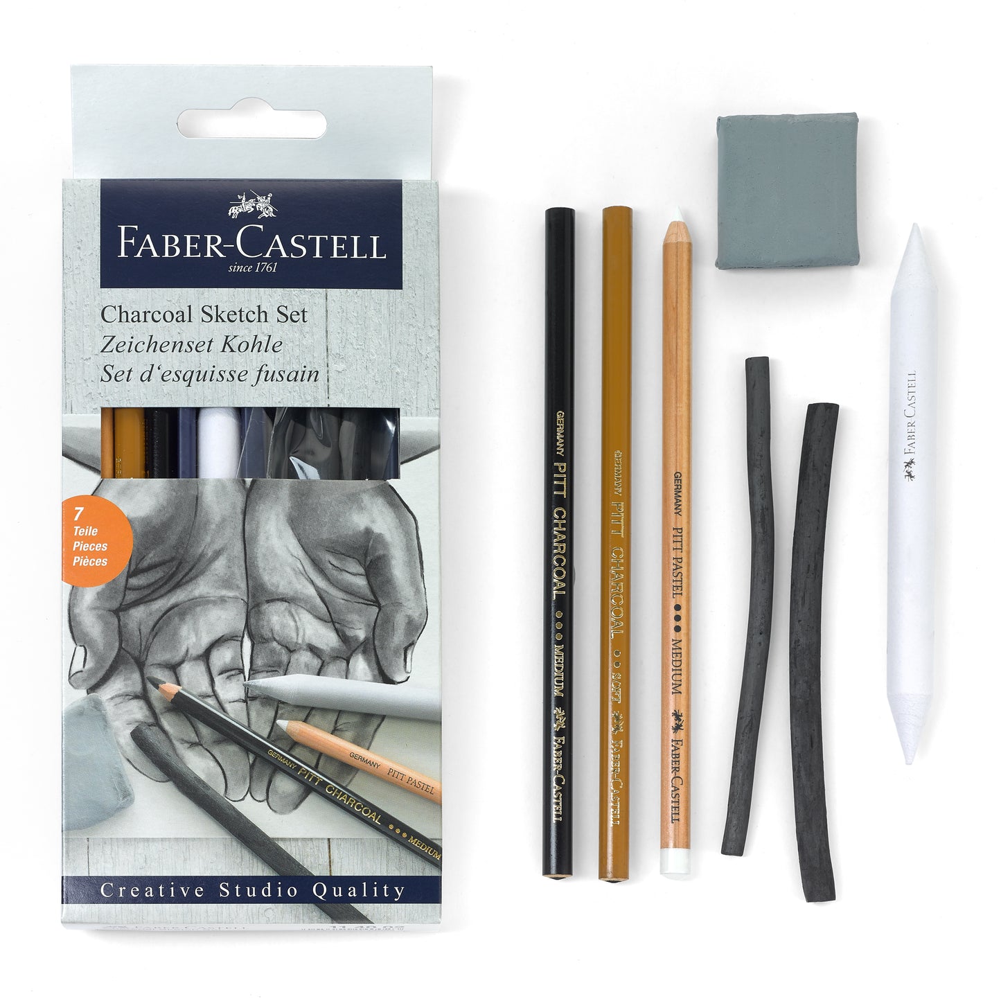 7ct Charcoal Sketch Set