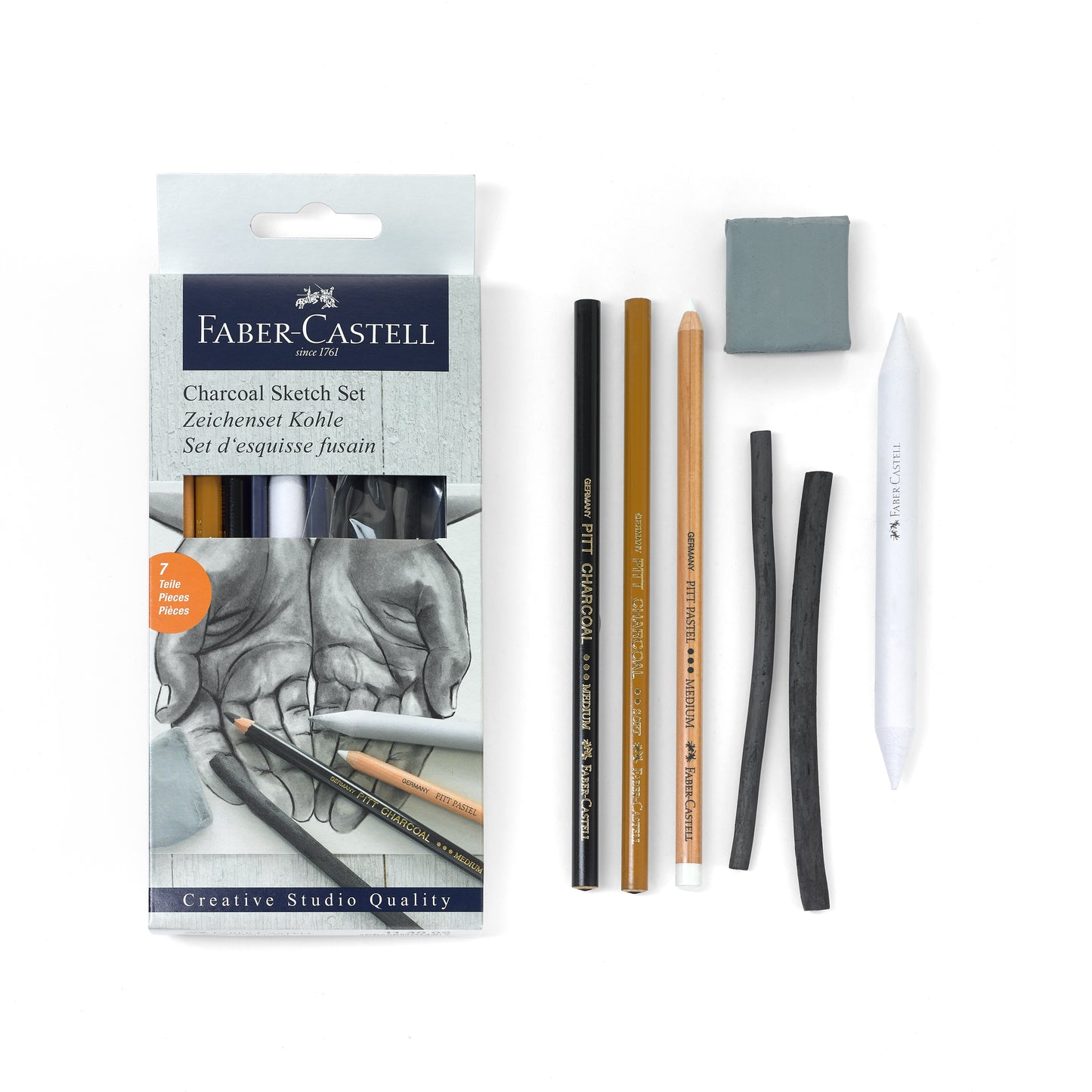 7ct Charcoal Sketch Set