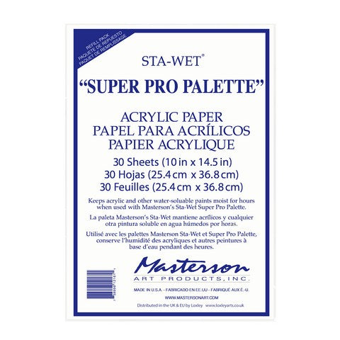 Masterson Sta-Wet Acrylic Film Refill Sheets