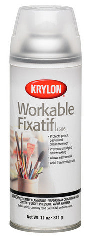 A spray can of workable fixative