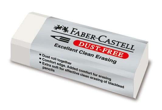Large White Vinyl Erasers