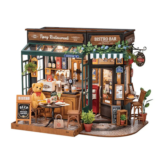 DG167 Tipsy Restaurant Rolife DIY House Crafts Miniature