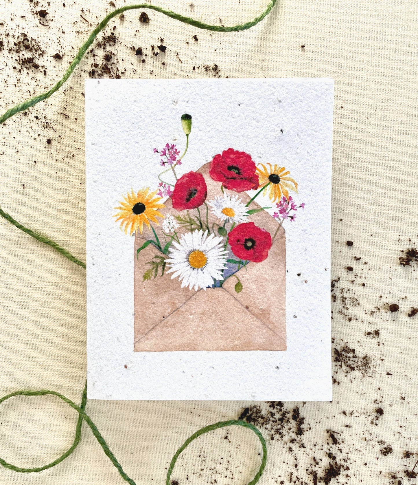 Pocketful of Sunshine Wildflower Plantable Seed Card