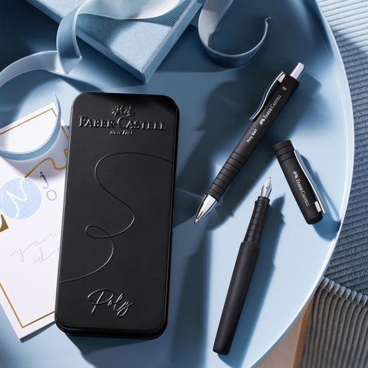 Poly Pen Fountain and Ballpoint Pen Pen Gift Set