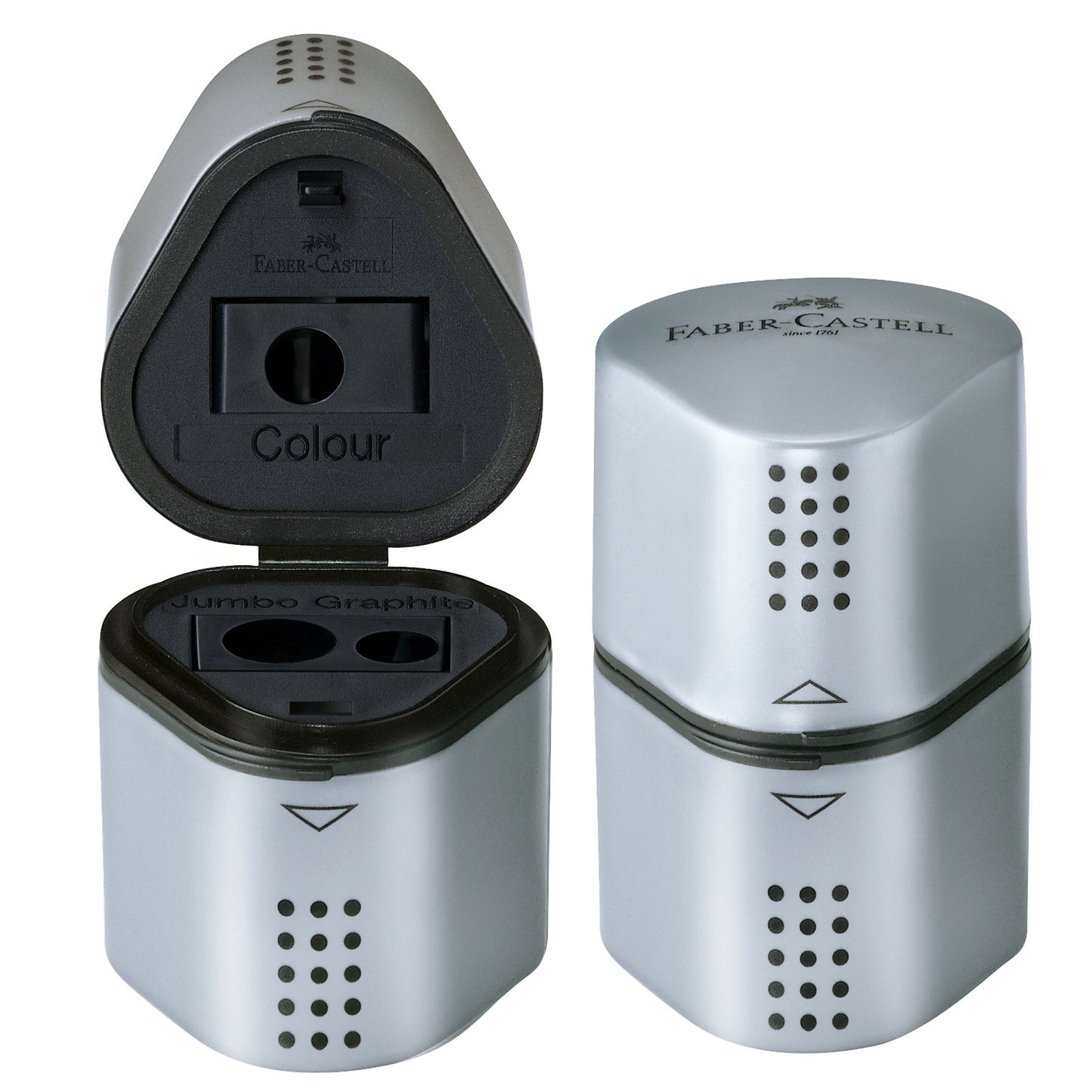 Trio Pencil Sharpeners, Silver