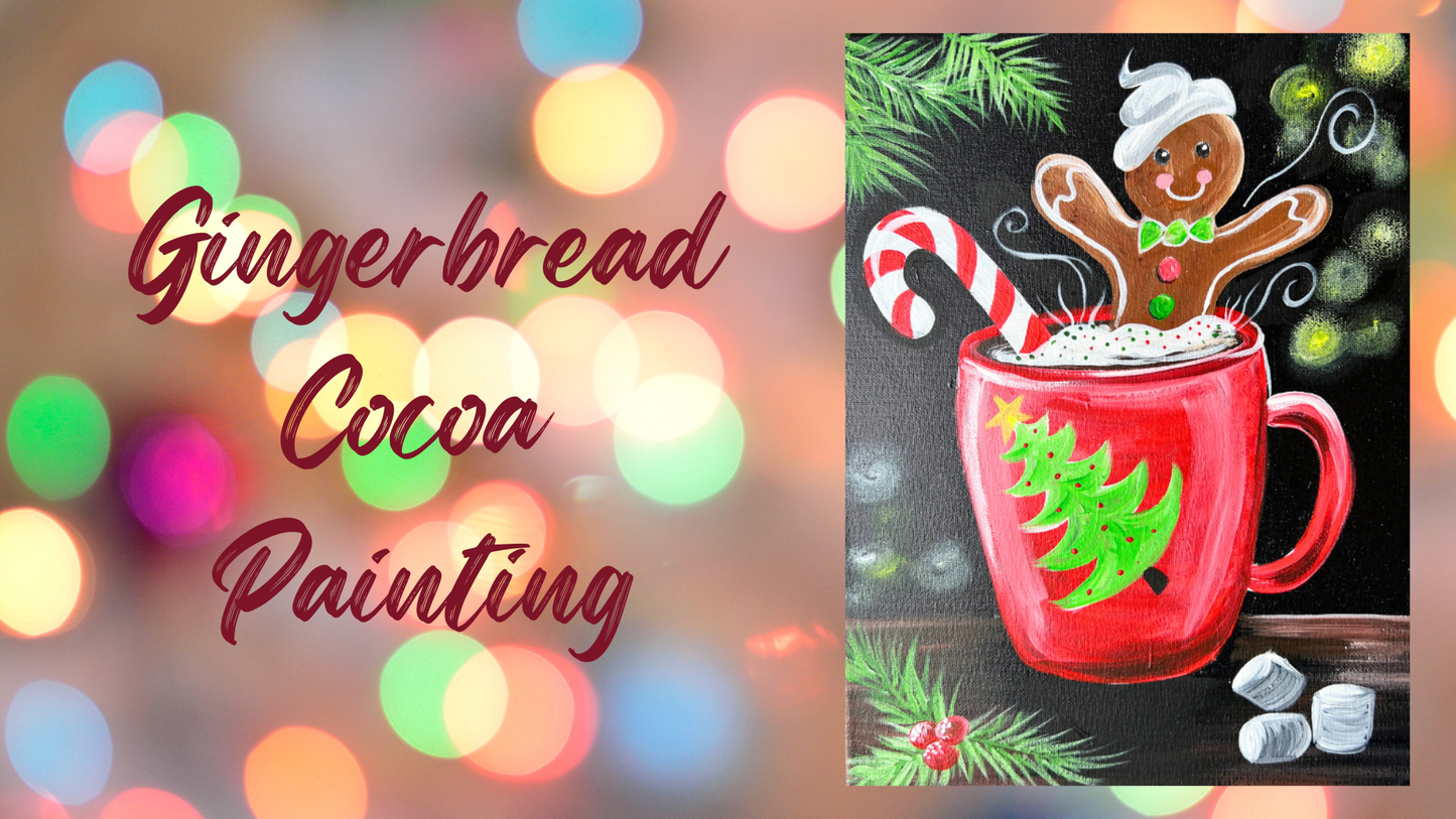 Gingerbread Cocoa Painting