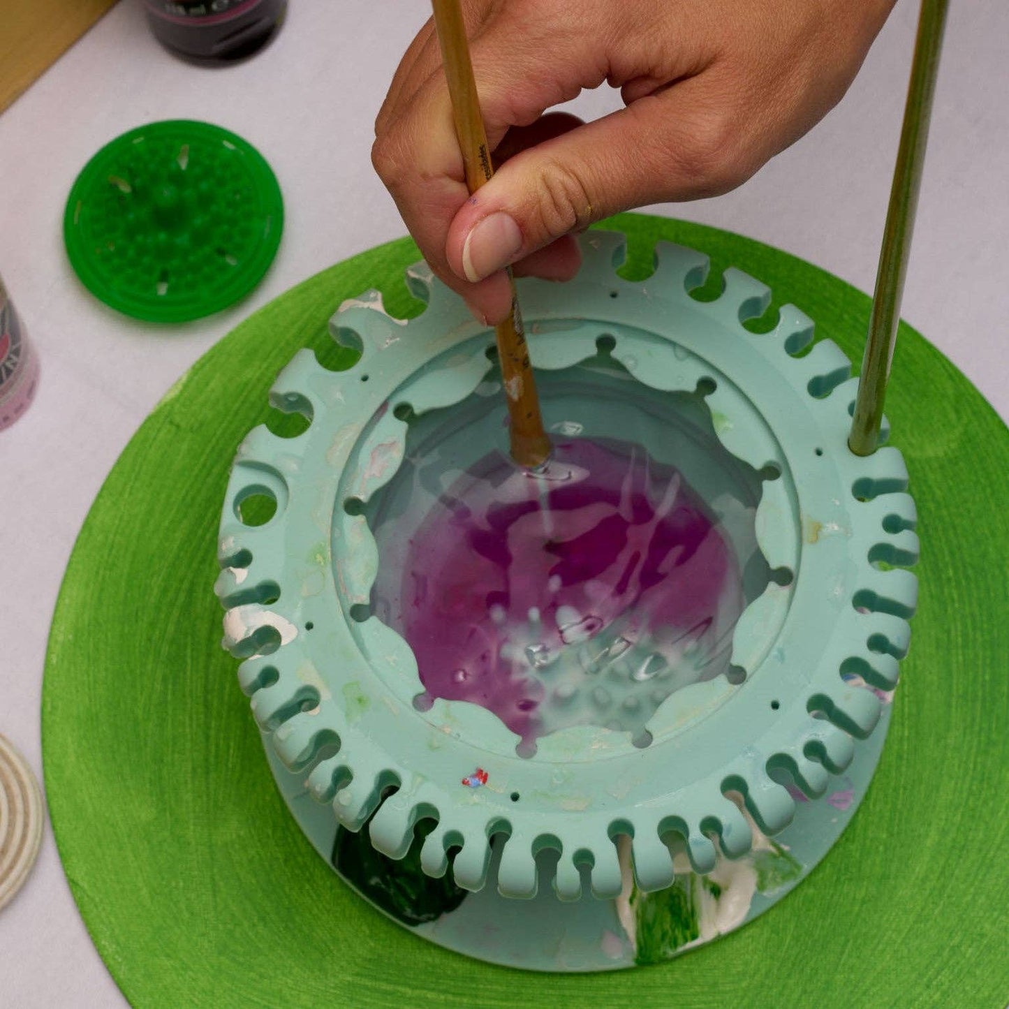 CollapsiBowl™ - Portable Pallet, Brush Cleaner and Organizer