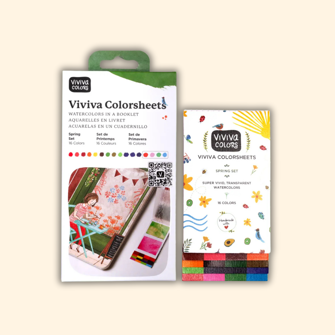 Spring Colorsheets - 16 Watercolors | Vegan | Non-toxic