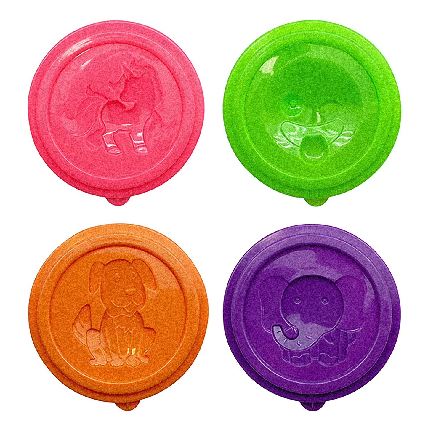 Little Creatives 4 Super Soft Modeling Dough, Neon Glitter