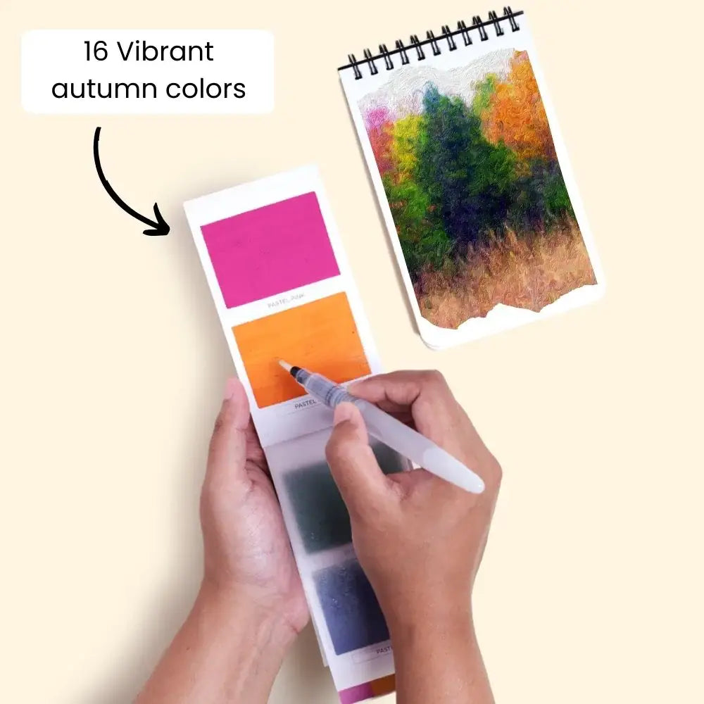 Autumn/Fall Colorsheets - 16 Watercolors | Vegan | Handmade