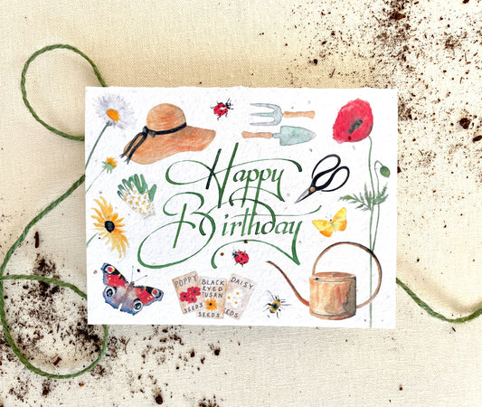 Happy Birthday Wildflower Plantable Seed Card