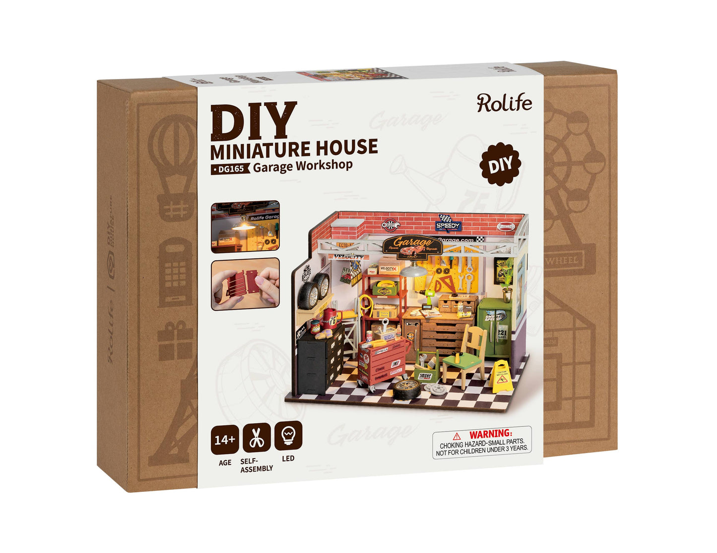 DG165 Garage Workshop ROBOTIM Rolife DIY Miniature House Kit