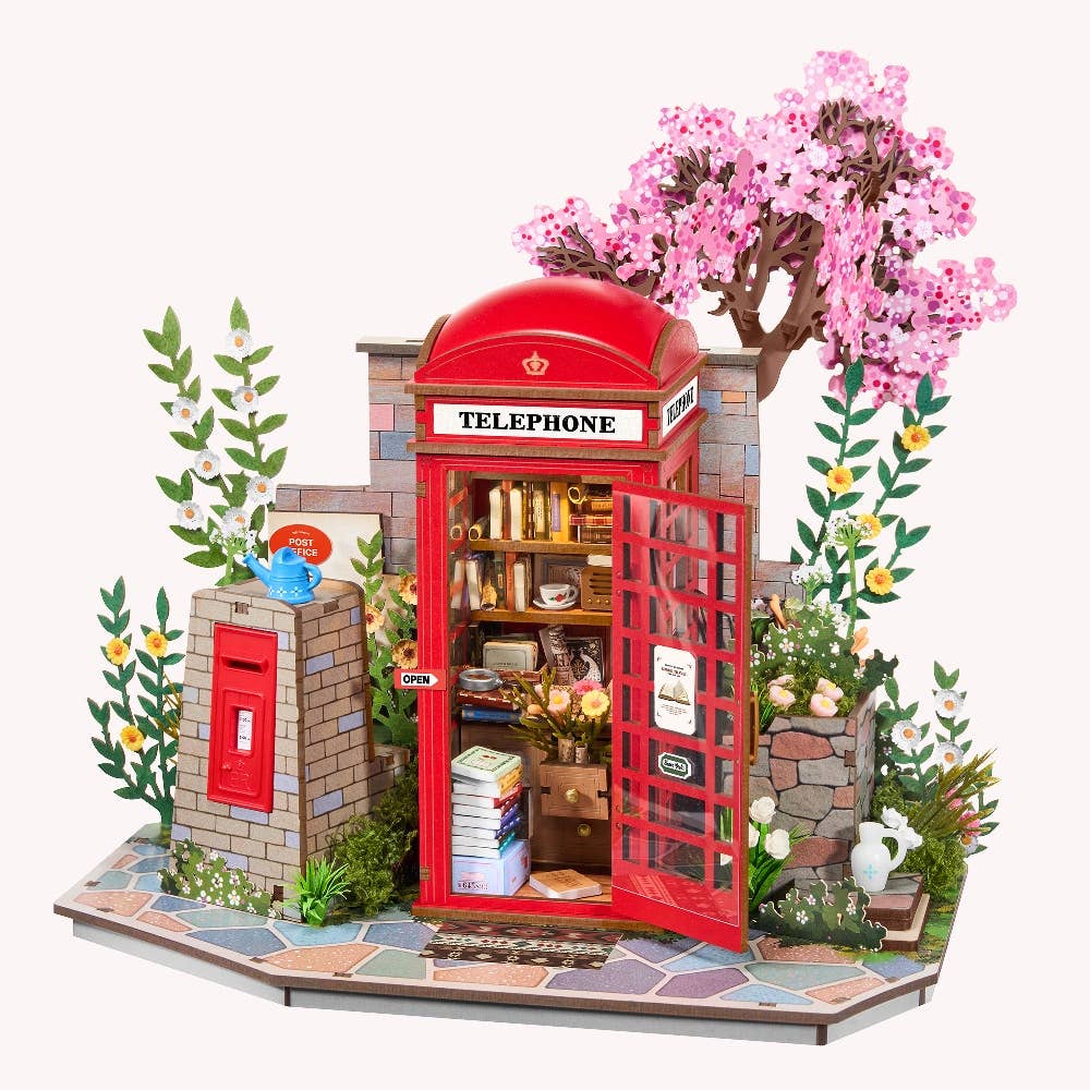 TGS05 Blossom Book Booth Rolife Wooden Puzzle DIY Craft Kit