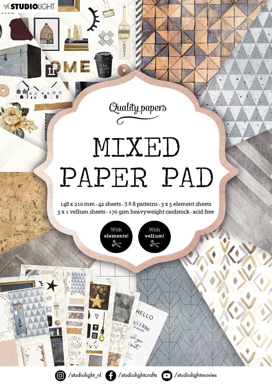 Mixed Paper Pad Pattern Paper Essentials