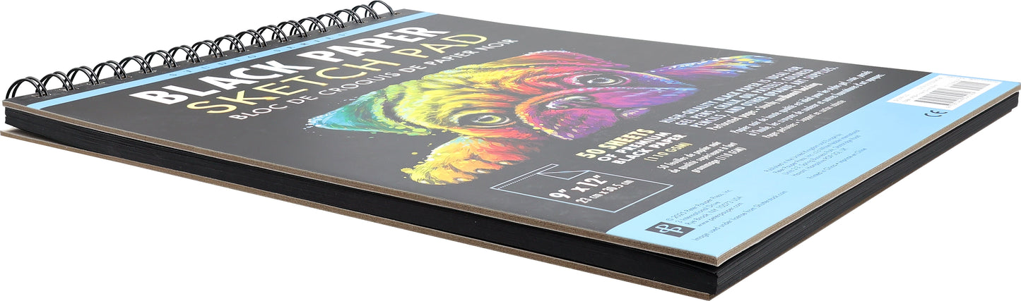 Black Paper Sketch Pad