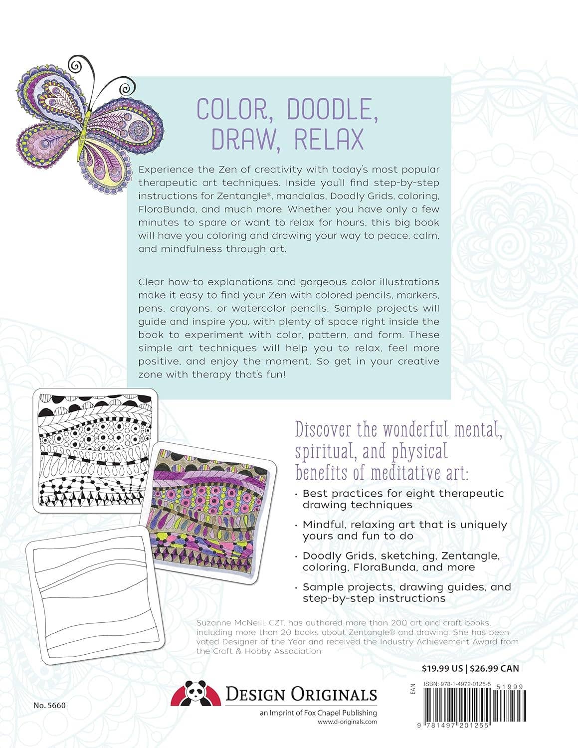 Zen Drawing Workbook -Peace and Positivity through Zentangle