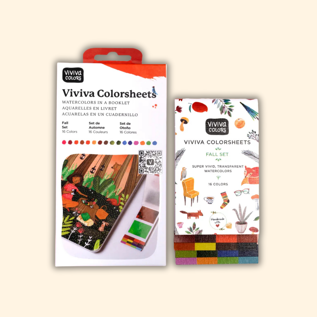 Autumn/Fall Colorsheets - 16 Watercolors | Vegan | Handmade