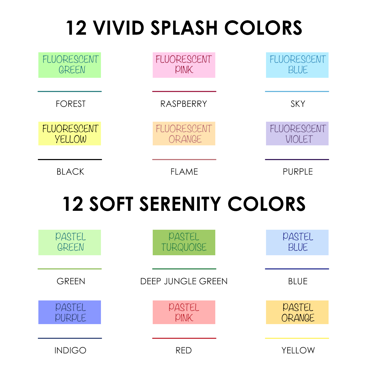 Dual-Tip Notetaking Pen Set Of 6