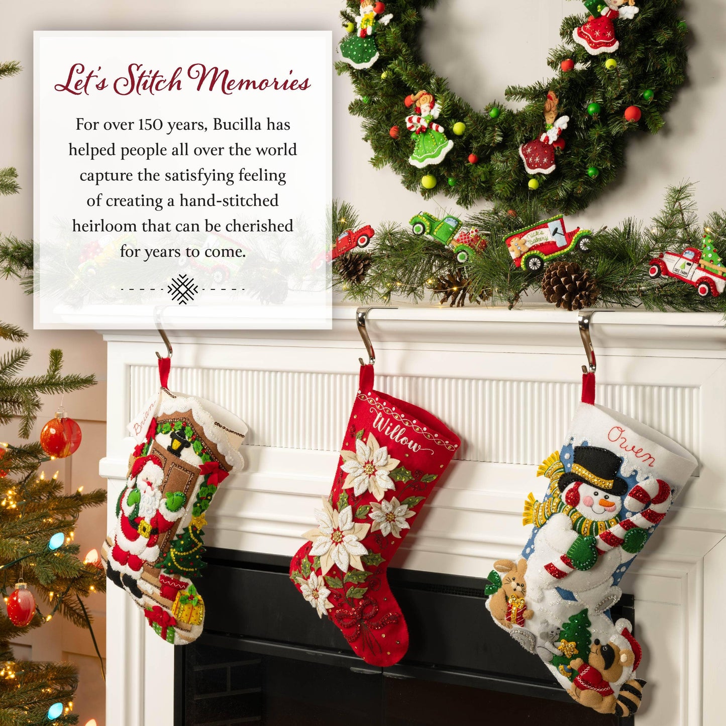 Nutcracker Sweet Felt Ornaments Set of 6