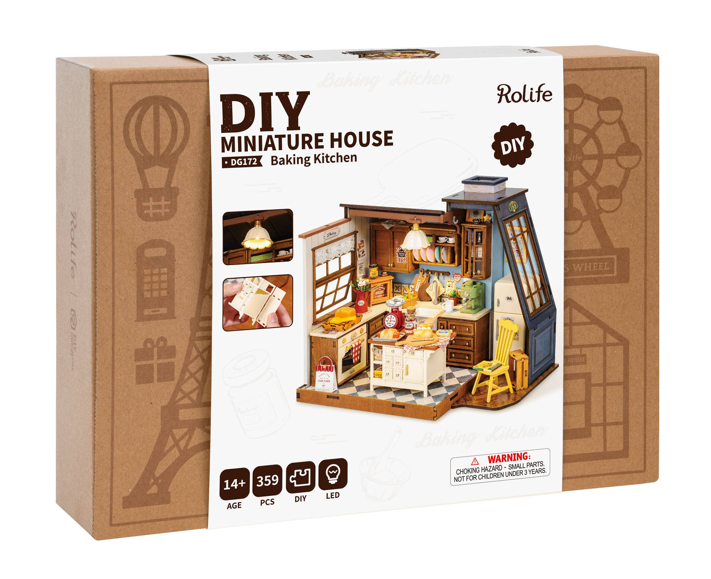 DG172 Rolife Baking Kitchen DIY Miniature House