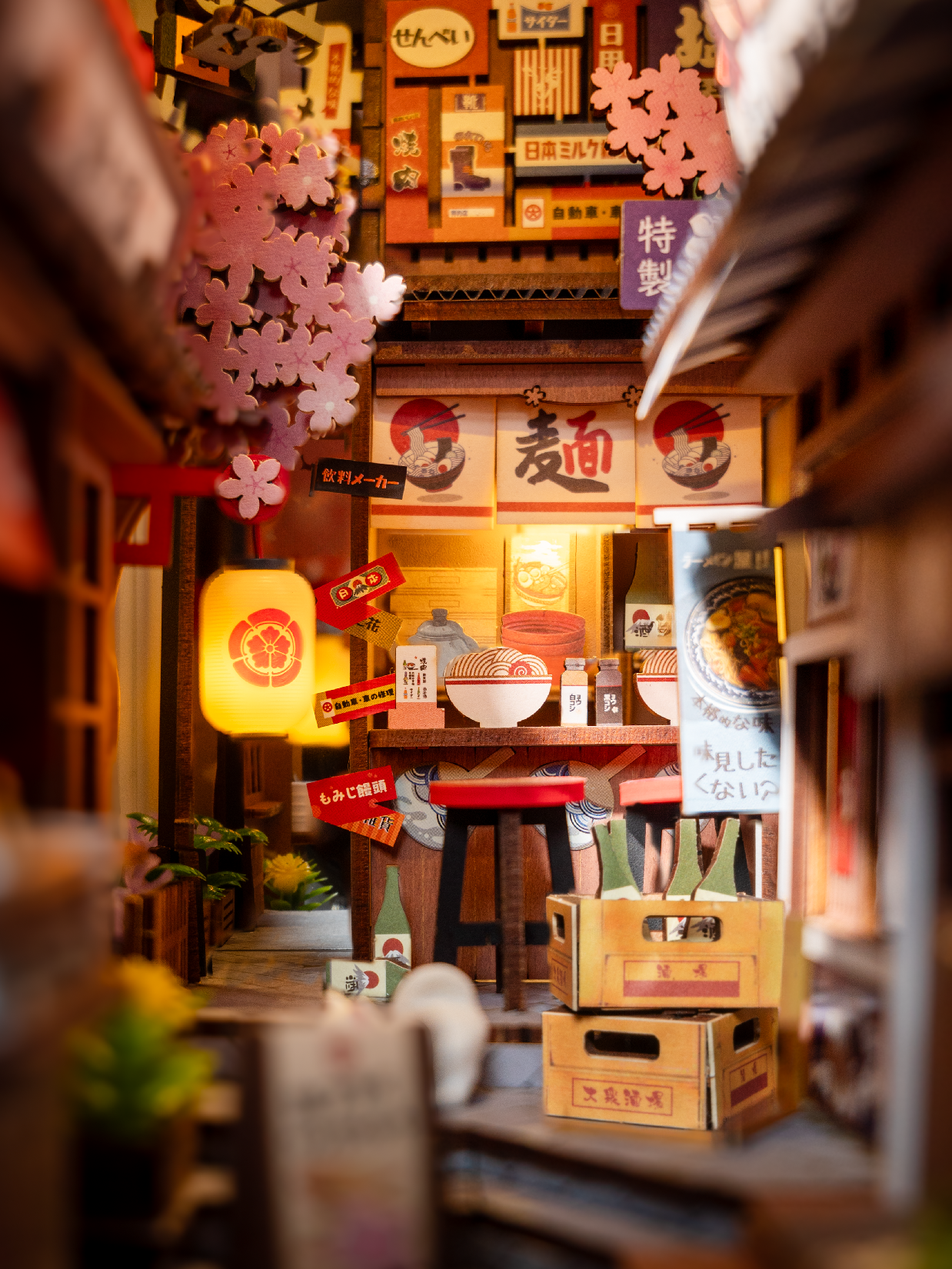 TGB11 Rolife Sakura Wine Alley DIY BooK&Nook