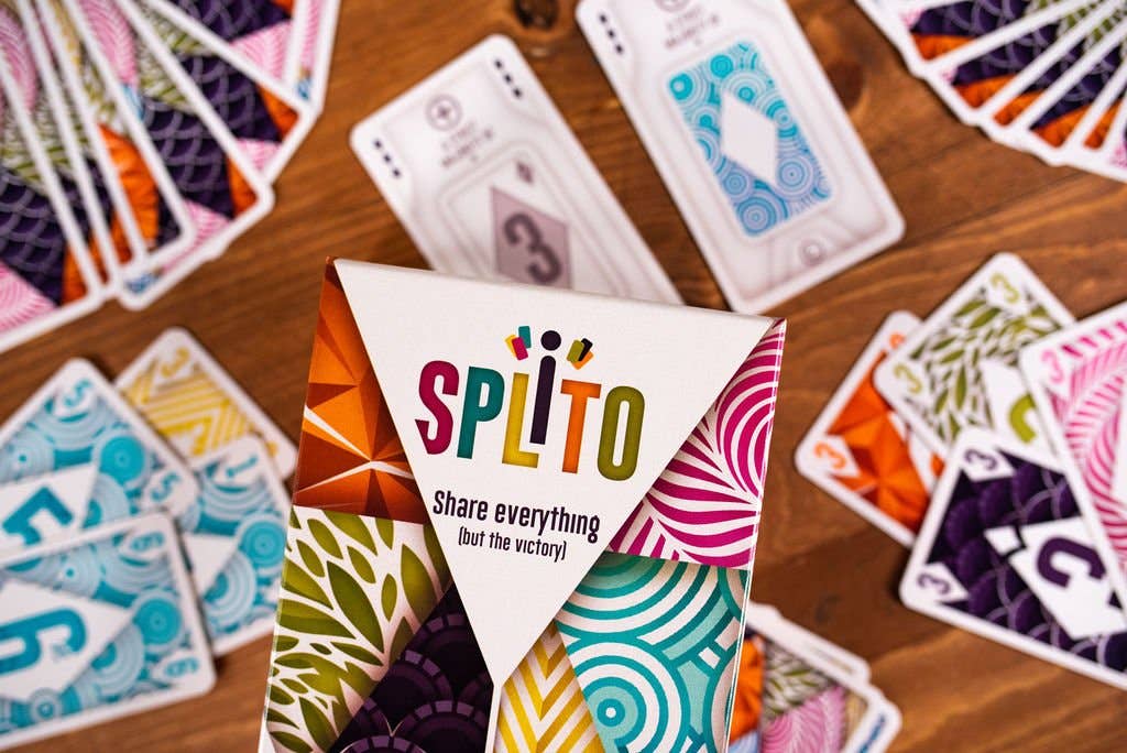 Splito Fast-Paced Card Game for 3-8 Players, Ages 8+