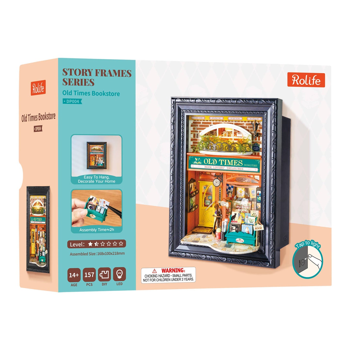 DP004 Rolife Old Times Bookstore miniature house