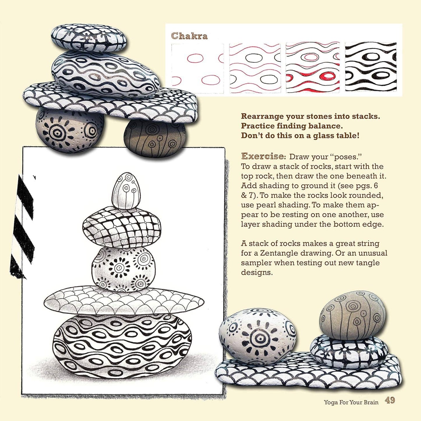 Yoga for Your Brain -A Zentangle Workout-60+ Tangle Patterns