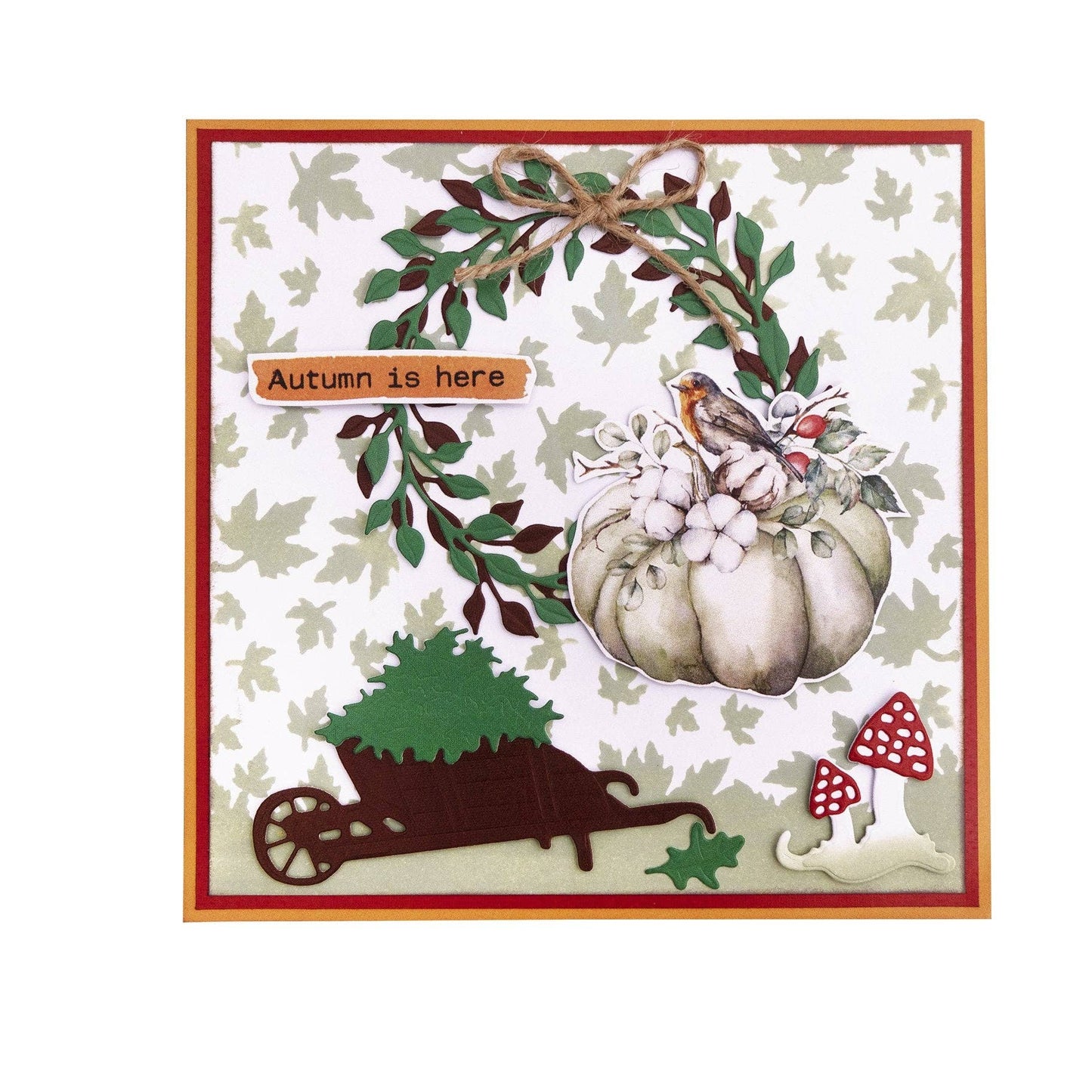 Die-Cut Block Fall Elements Beauty Of Fall