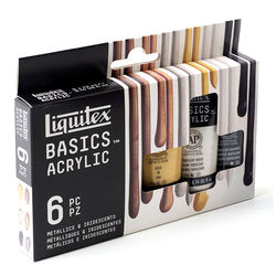 Liquitex BASICS Metallic/Iridescent 22ml 6 Piece Set