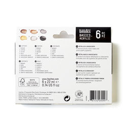 Liquitex BASICS Metallic/Iridescent 22ml 6 Piece Set