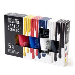 Liquitex BASICS® Acrylic 5 Piece 75ml Tube Set