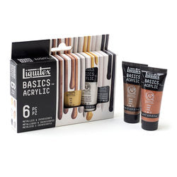 Liquitex BASICS Metallic/Iridescent 22ml 6 Piece Set