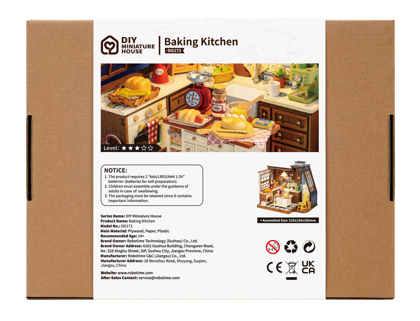 DG172 Rolife Baking Kitchen DIY Miniature House