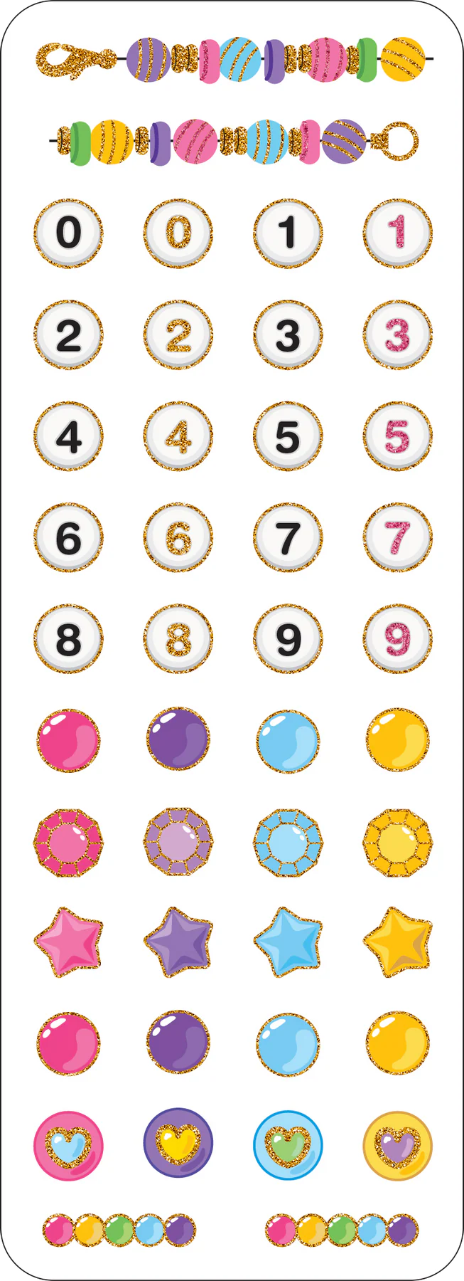 Friendship Bracelet Sticker Sheets