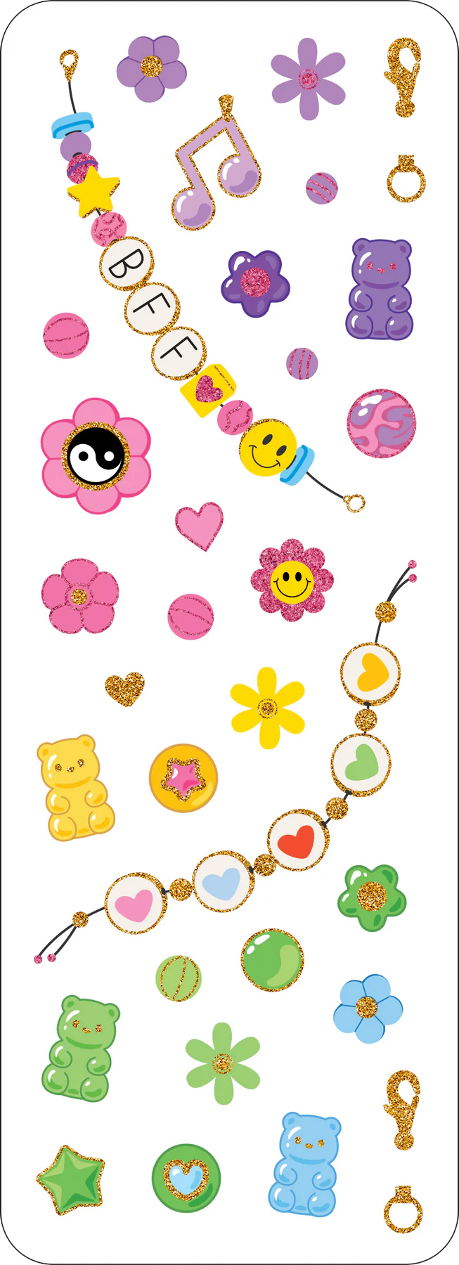 Friendship Bracelet Sticker Sheets