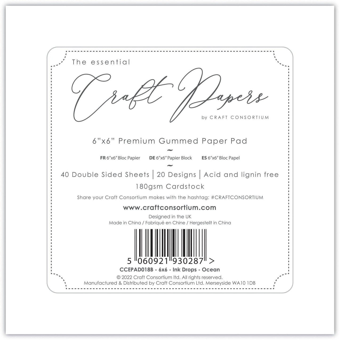 Ocean 6x6 Premium Paper Pad