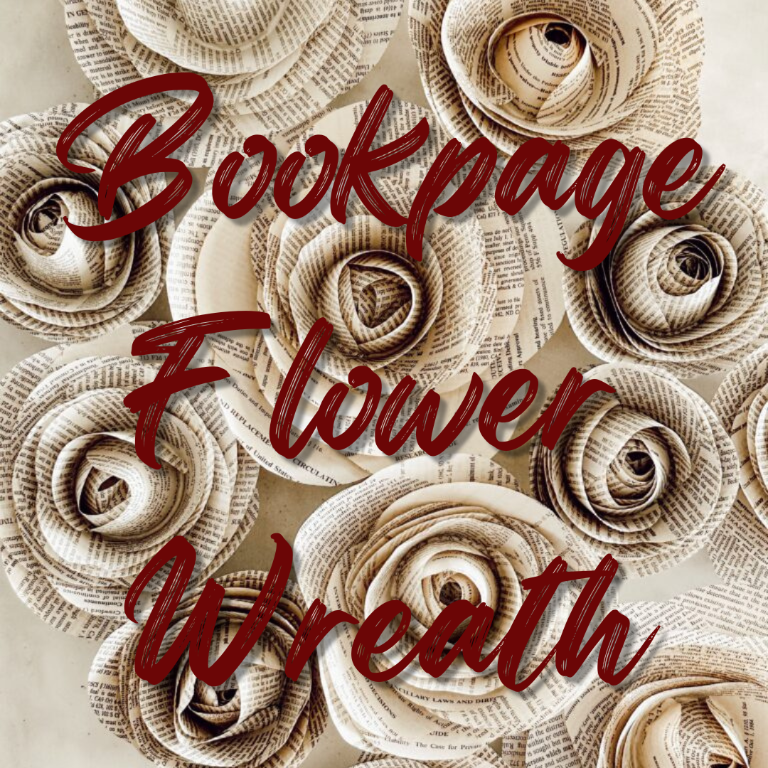 Bookpage Flower Wreath