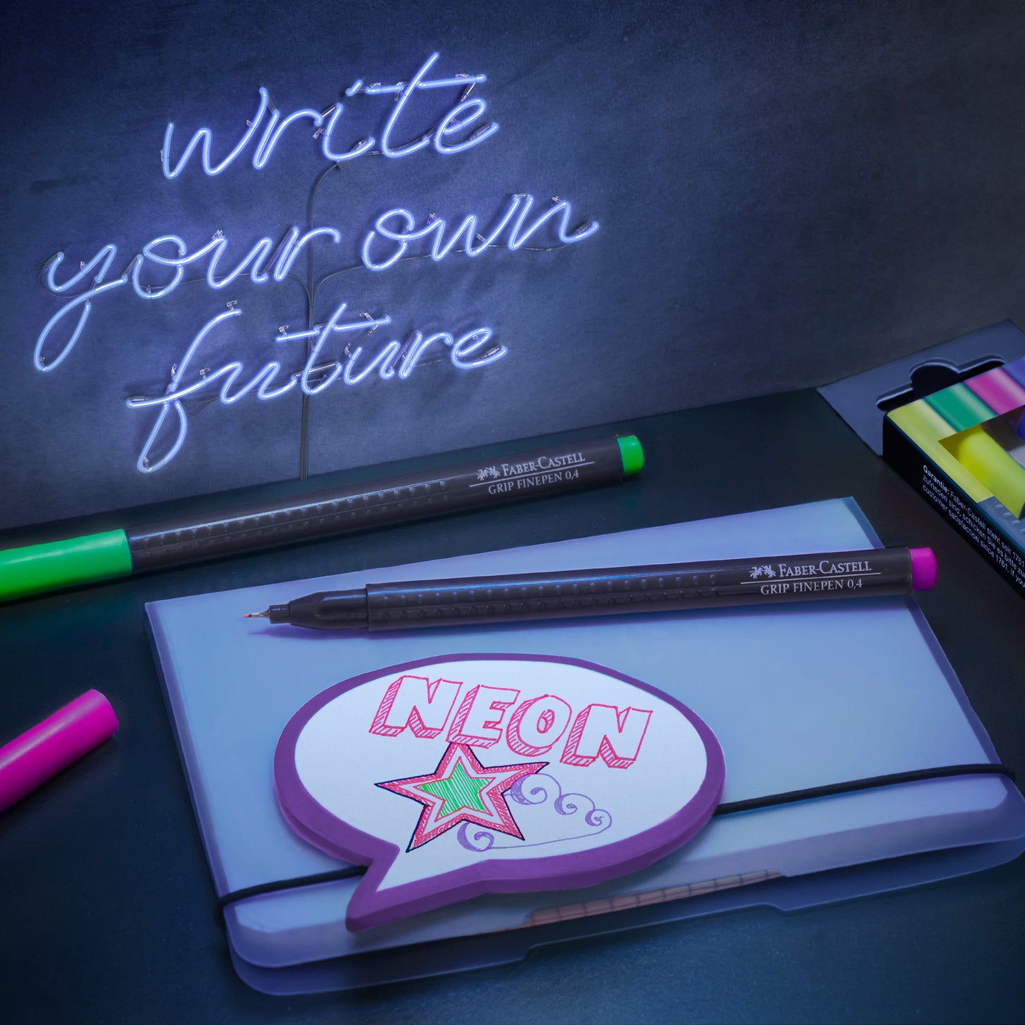 Fineliner Neon 5 Ct