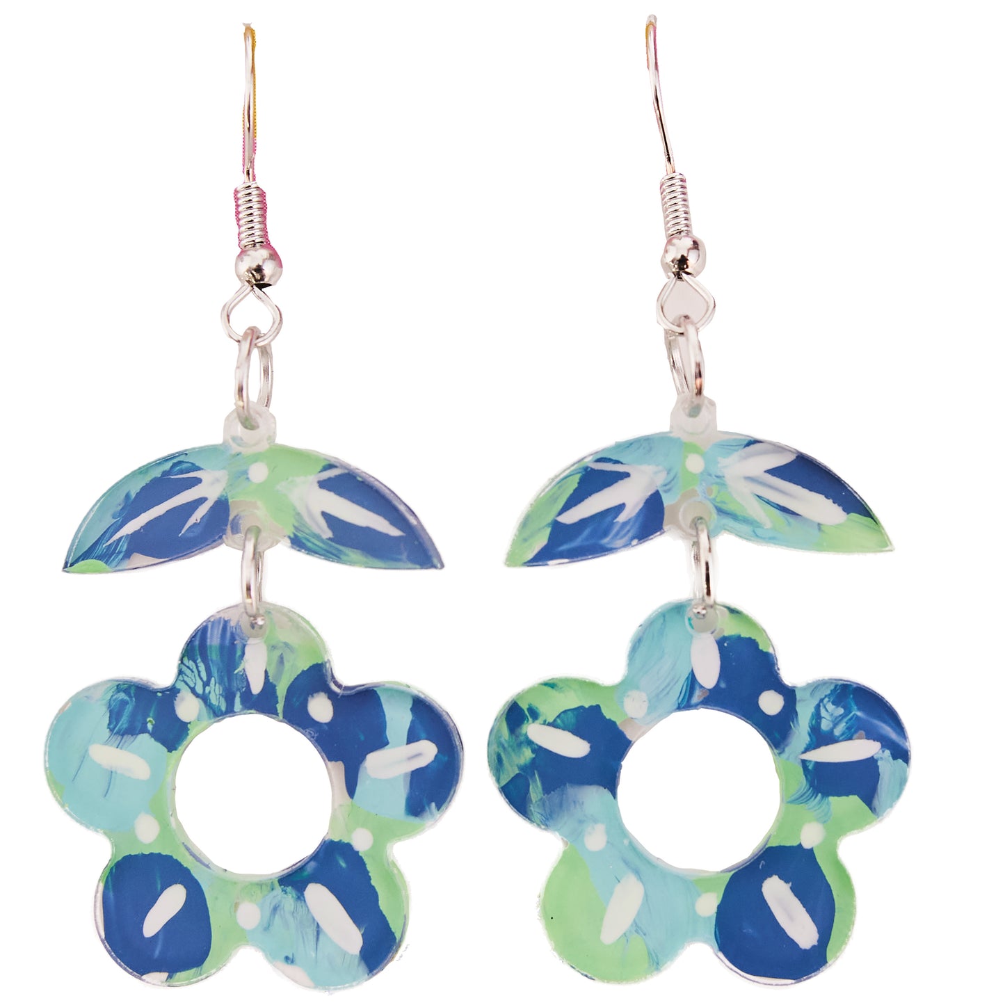 Painted Acrylic Earrings