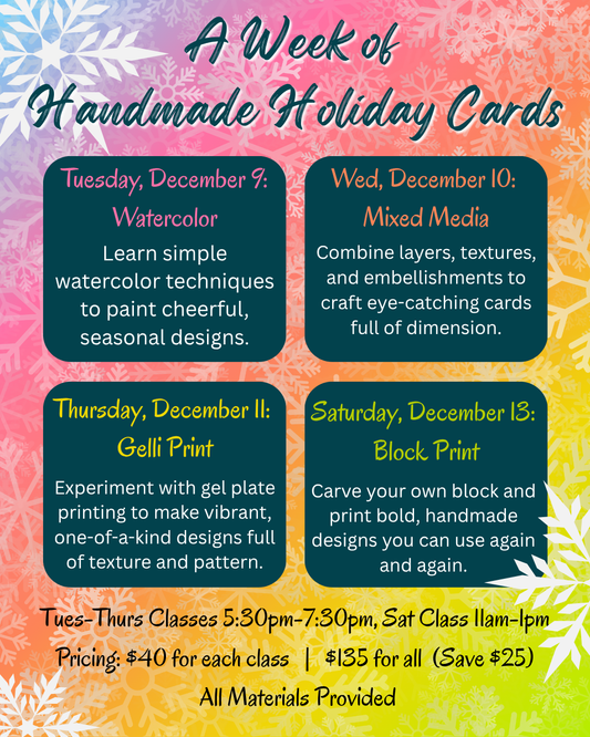 Week of Handmade Holiday Cards - Mixed Media