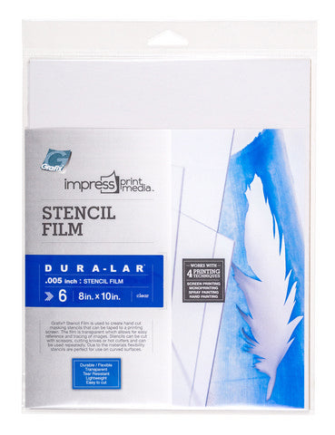 Stencil Film .005" Clear Dura-Lar