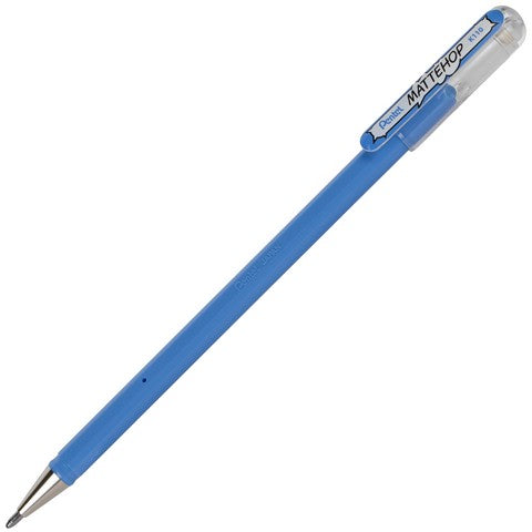 A sky blue pen
