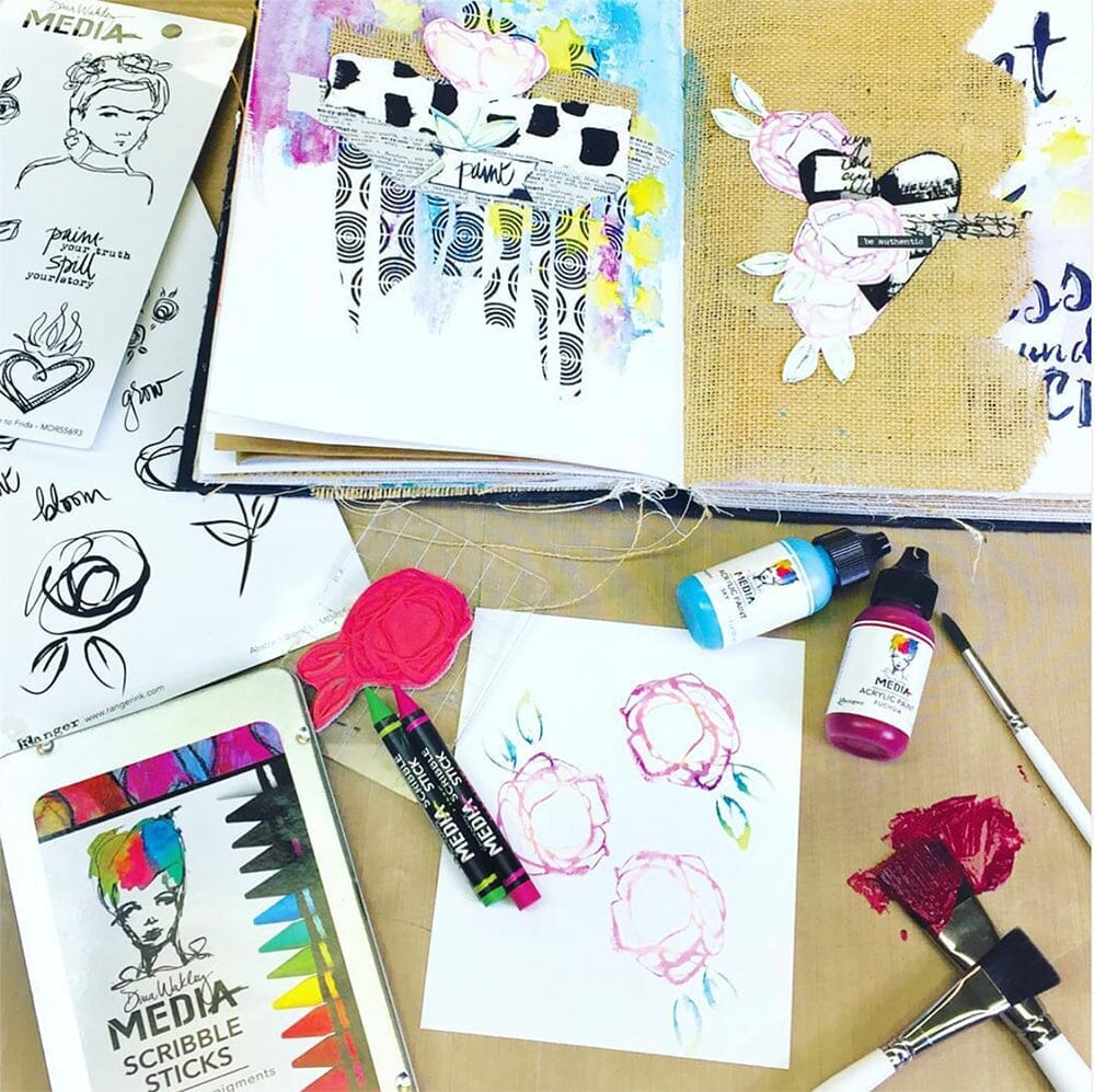 Dina Wakley Media Scribble Sticks