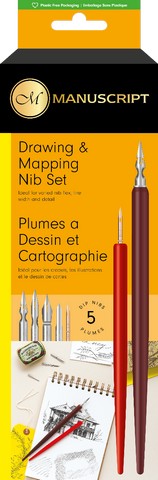 Manuscript Drawing and Mapping Nib Set