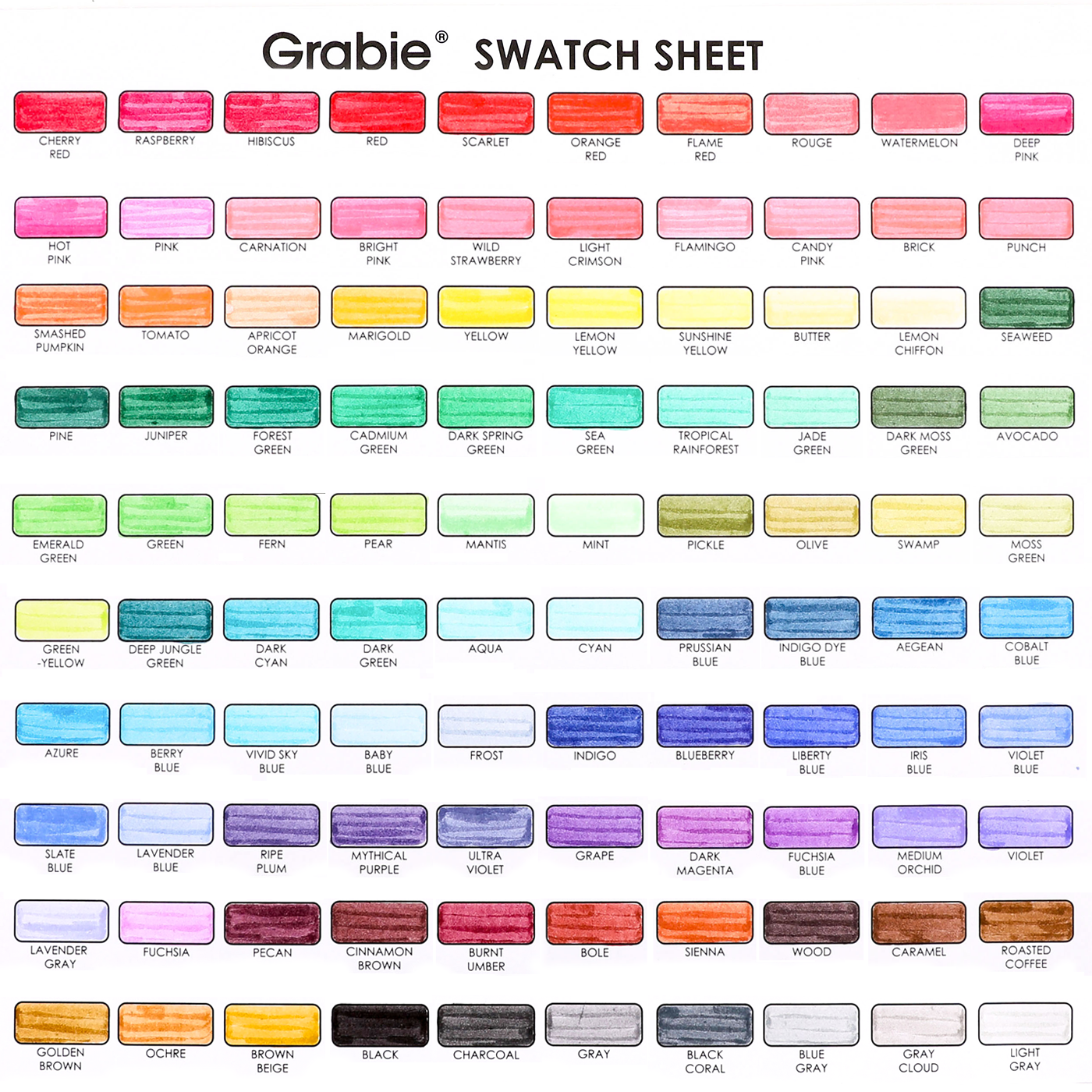 Dual Tip Water-Based Sketch Marker Set of 100