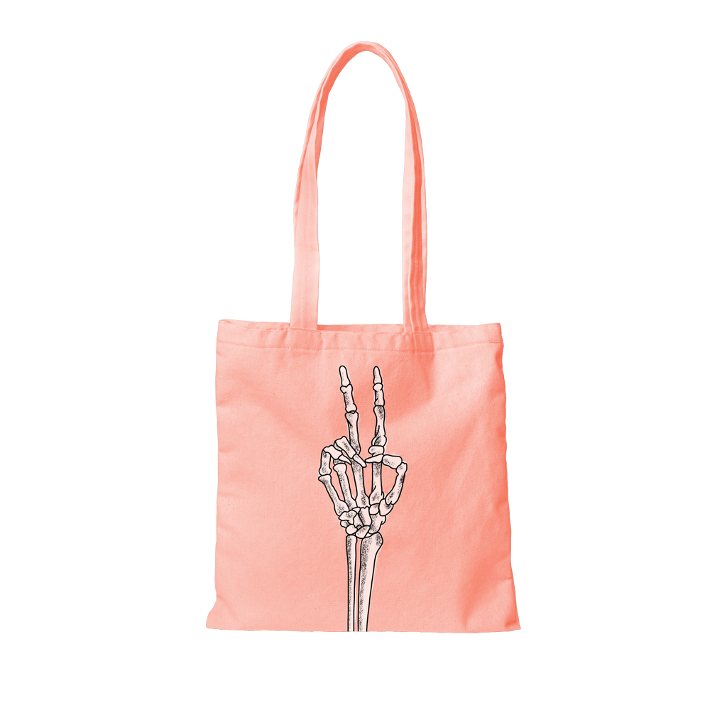 Skeleton Peace Tote Bag